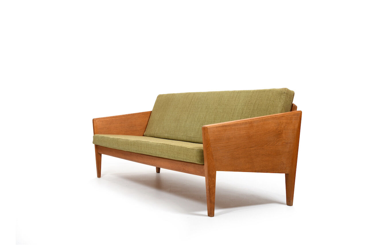 Rare Illum Wikkelsø Sofa in Oak early 1950s.