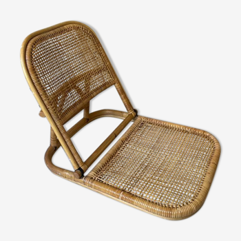 Rattan floor chair - deckchair