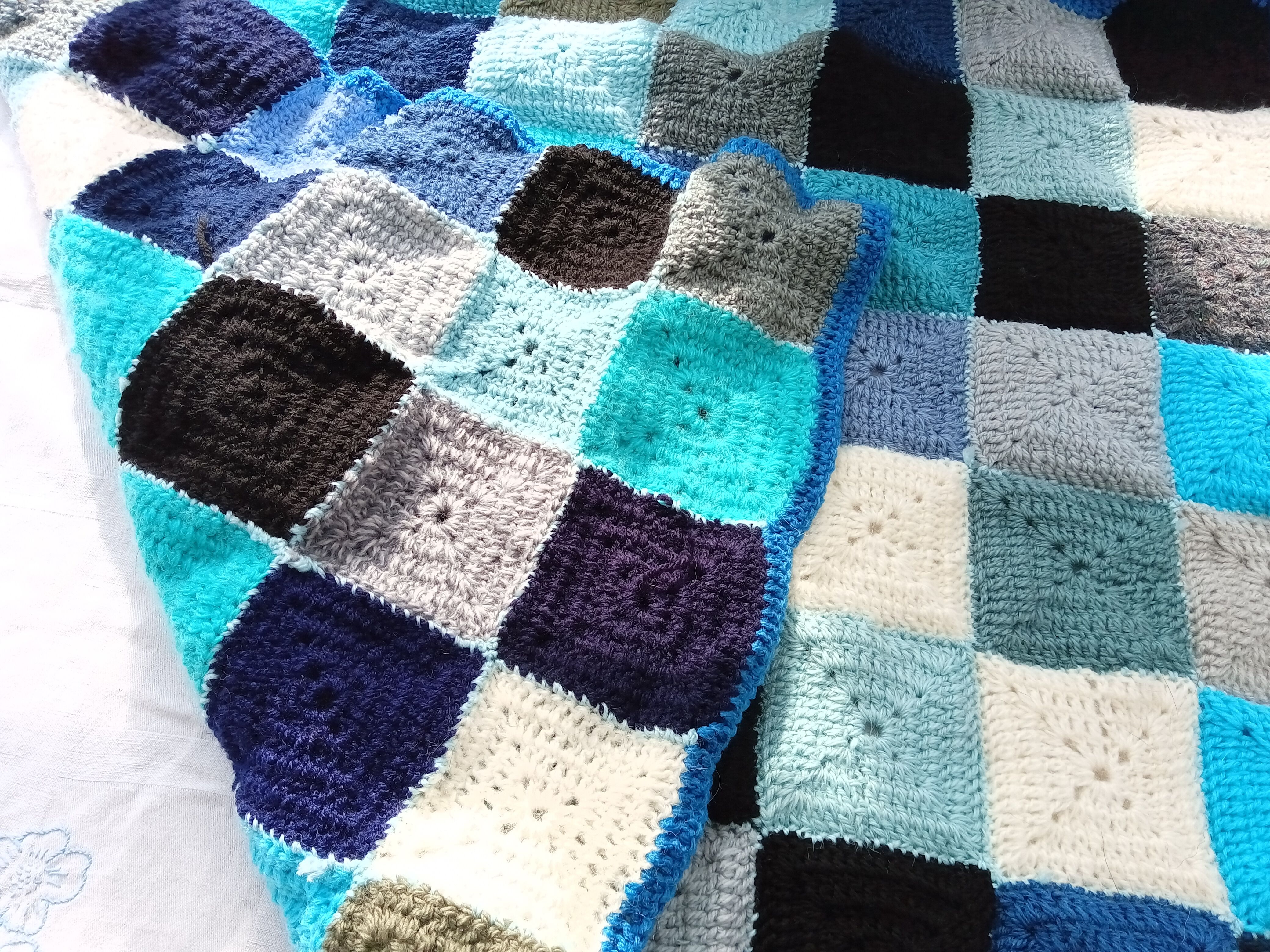 Vintage patchwork throw