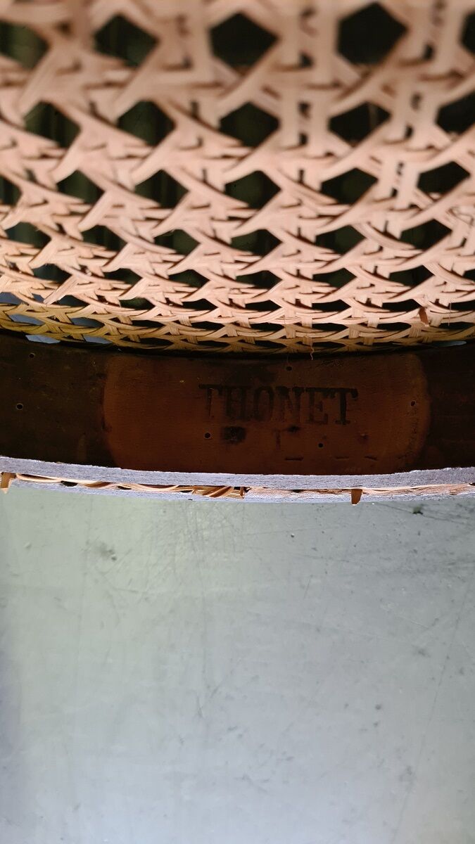 2 old beech Thonet chairs, 1900s