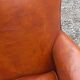 Art deco leather club chair from the 1930s
