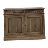 Buffet ancien en chêne massif brut 2 tiroirs esprit campagne chic
