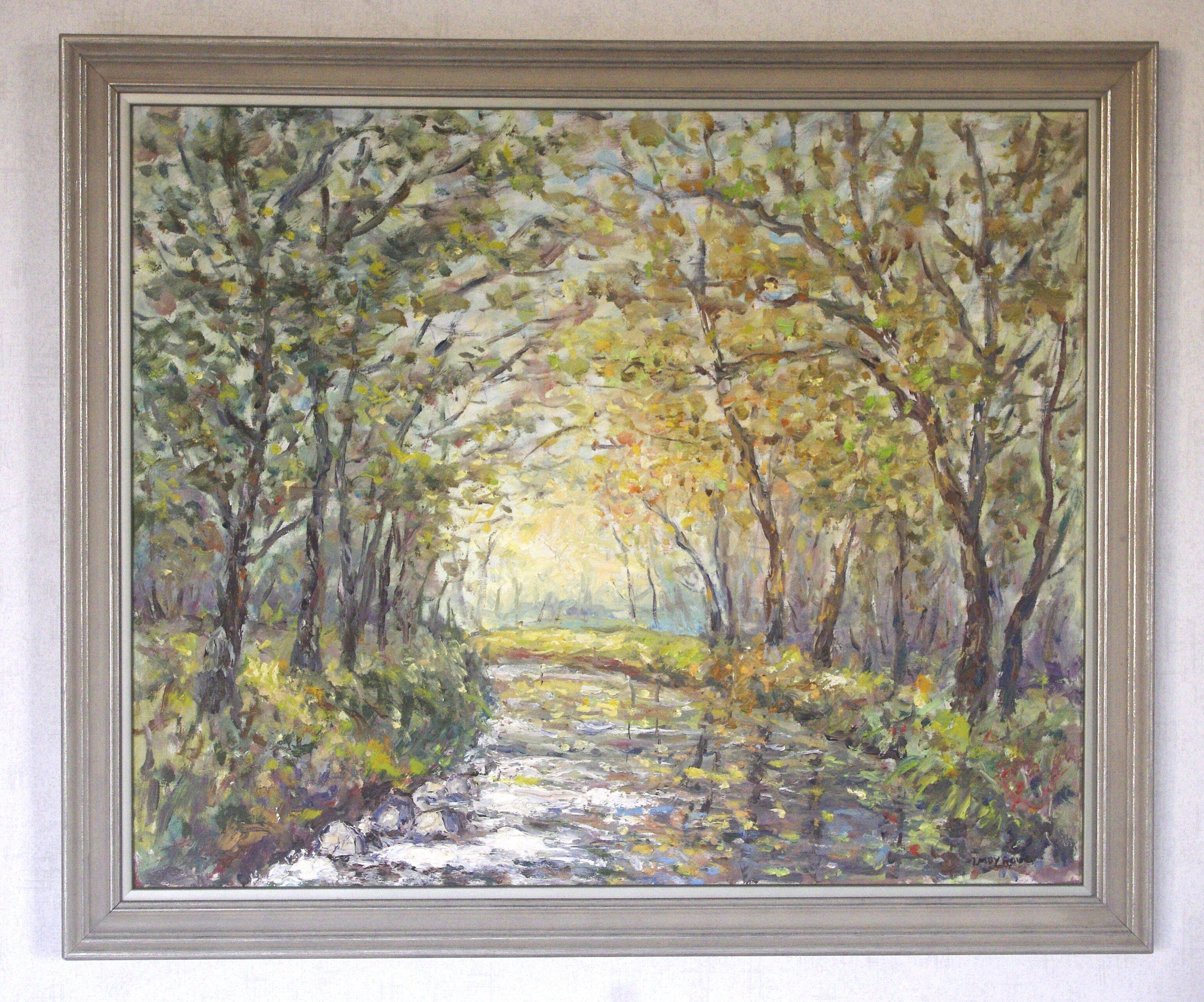 Oil painting on wood