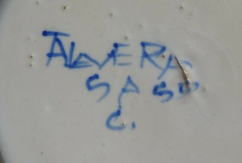 Talevera blue earthenware pitcher