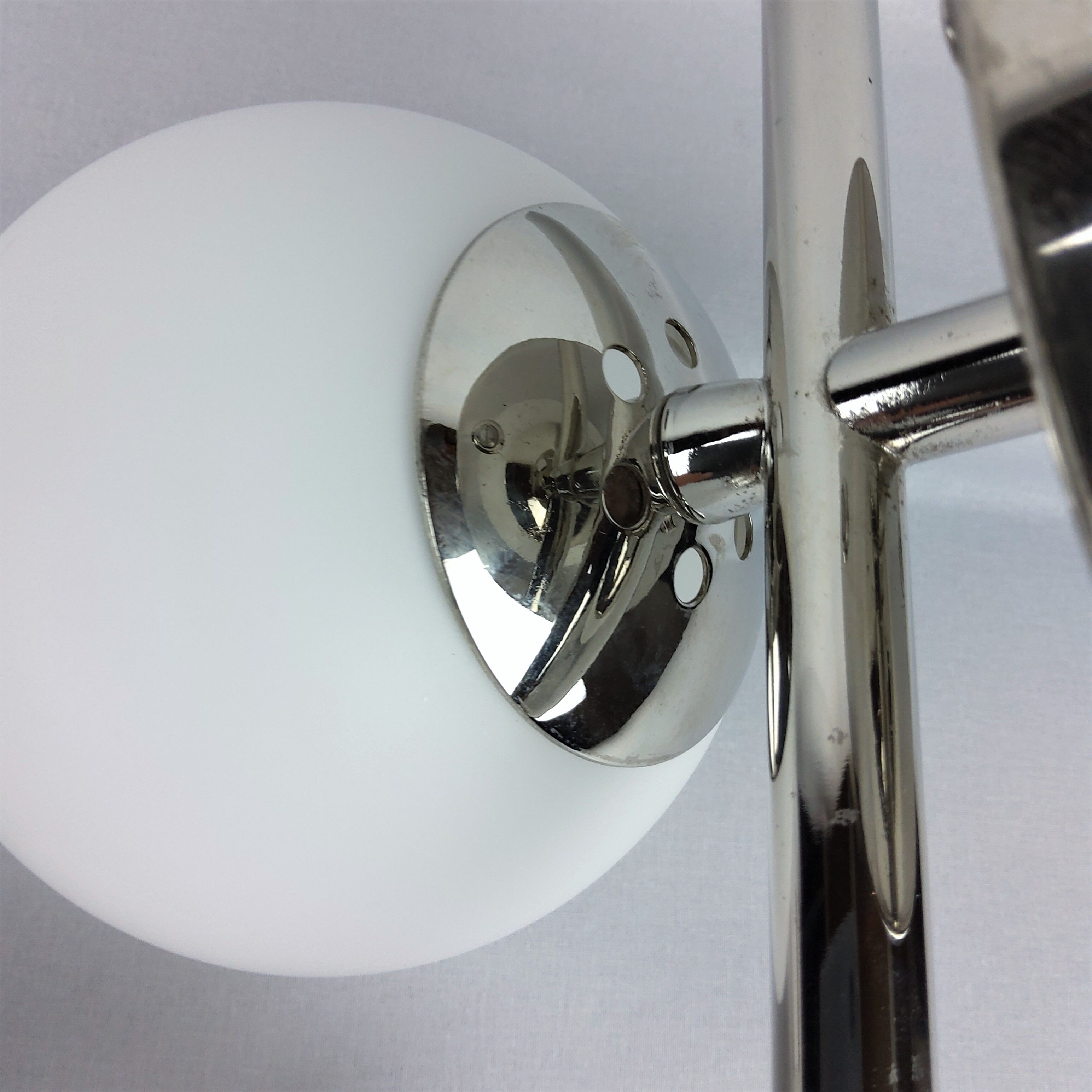 Double globe opalin sconces 1960
