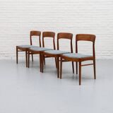 Set of 4 Henning Kjaernulf dining chairs