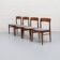 Set of 4 Henning Kjaernulf dining chairs