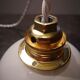 Suspension walker old opaline white globe spirit night light 1930 Art Deco TBE