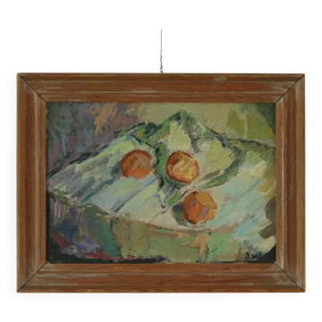 "Still Life with Fruits on a Table" by Bertil Wallman