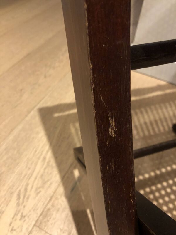 Chaise pliante cannée