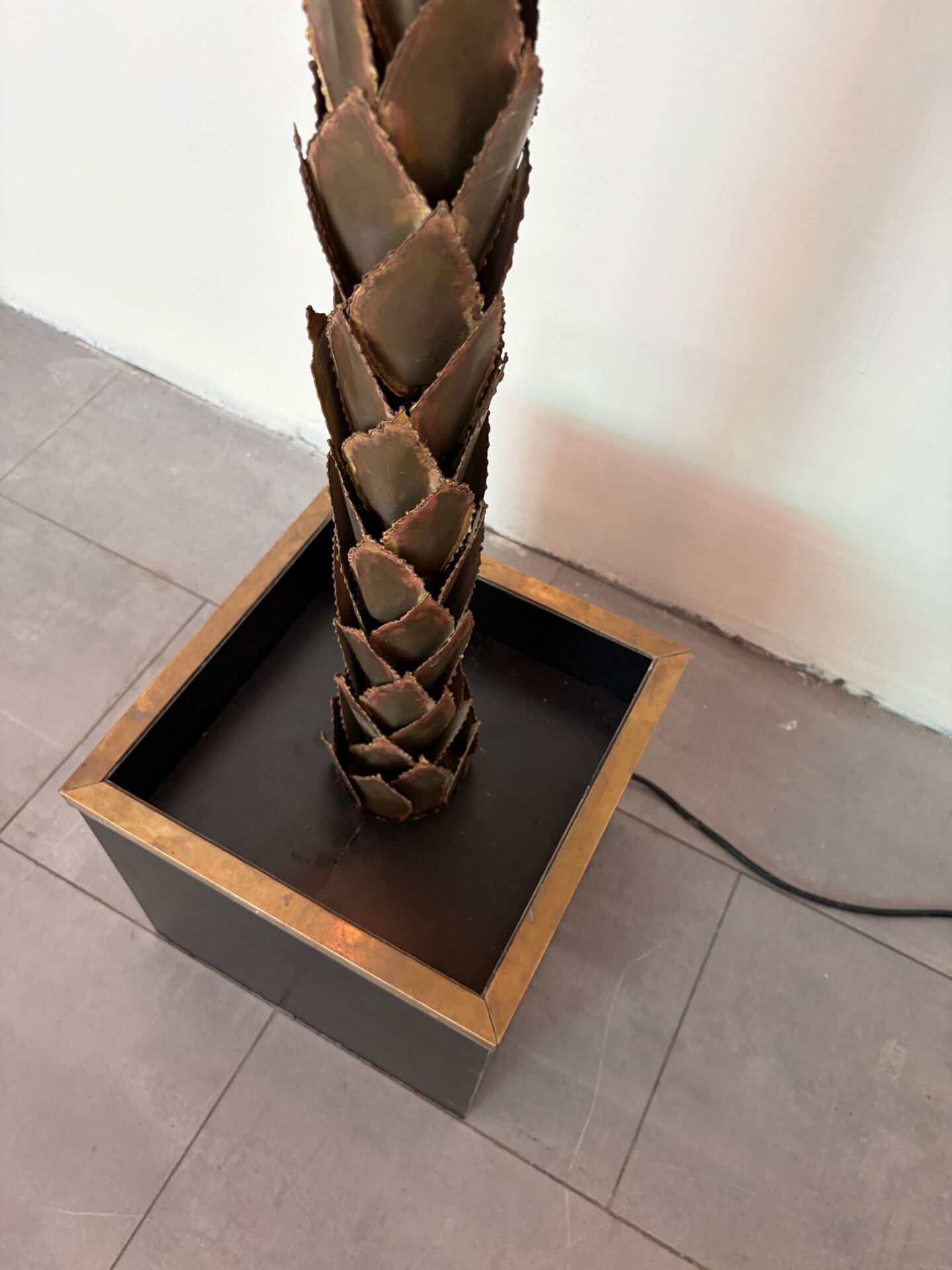 Lampadaire « palmier »  en laiton par Maison Jansen