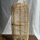 Large lantern-shaped rattan pendant lamp H50 D24