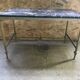 Brass and marble coffee table