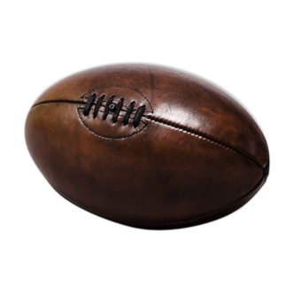 Leather rugby ball