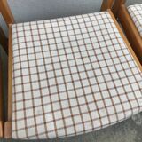 Wooden chair and fabric