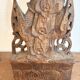 Carved Wood Panel Apsara Dancer Thailand Bali Mural Mukata Devata 19th Century