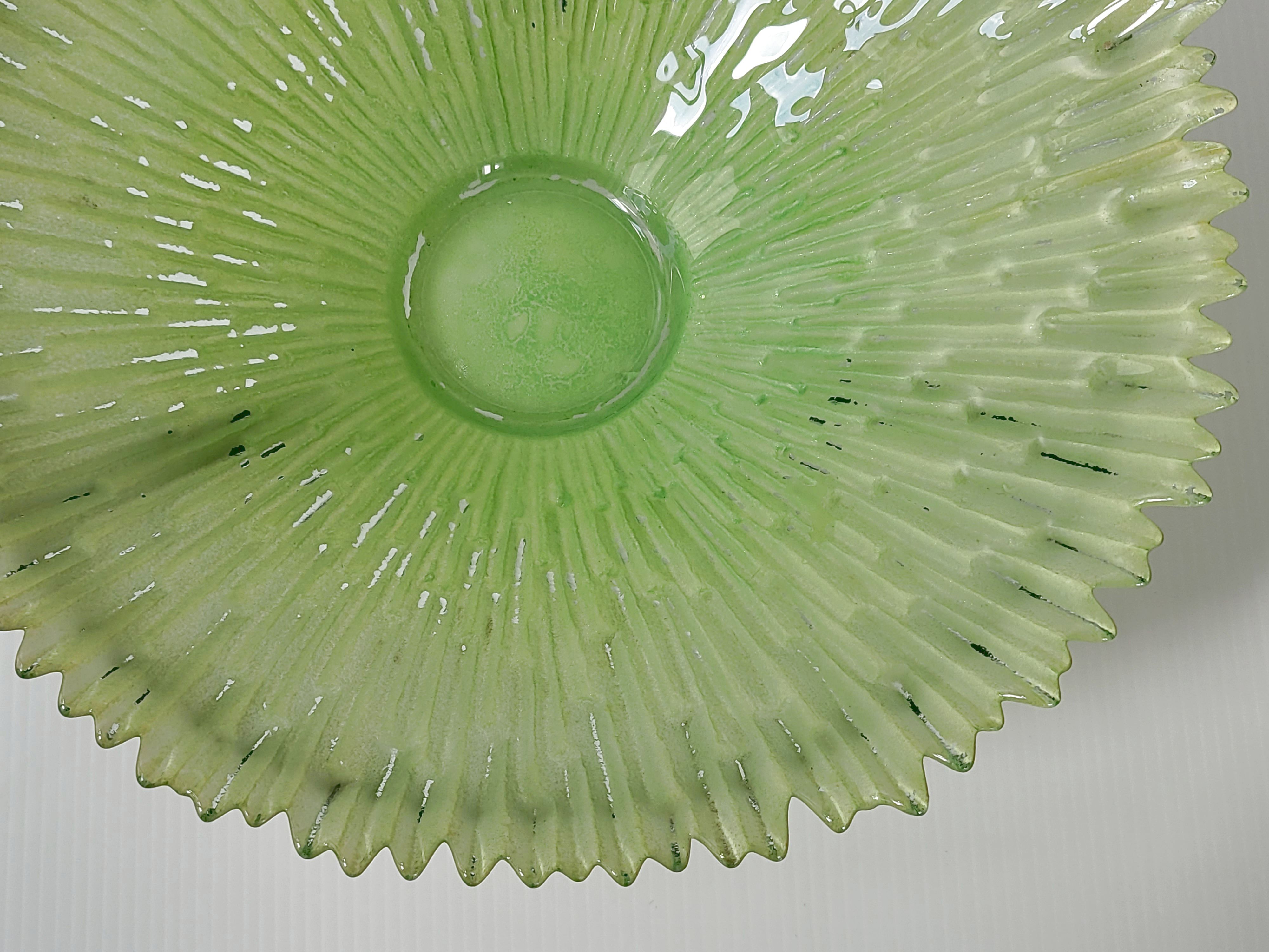 Coupe art déco en verre & métal