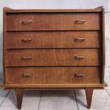 Designer wooden chest of drawers from the 60s