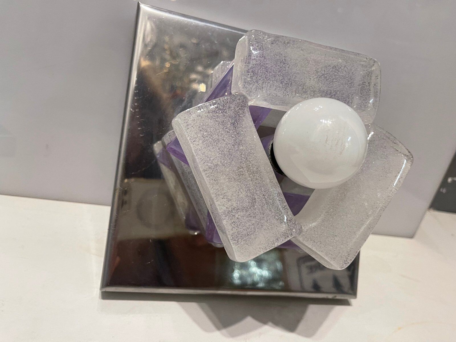 Italian Murano Glass Sconces by Albano Poli for Poliarte, 1970s , Set of 2