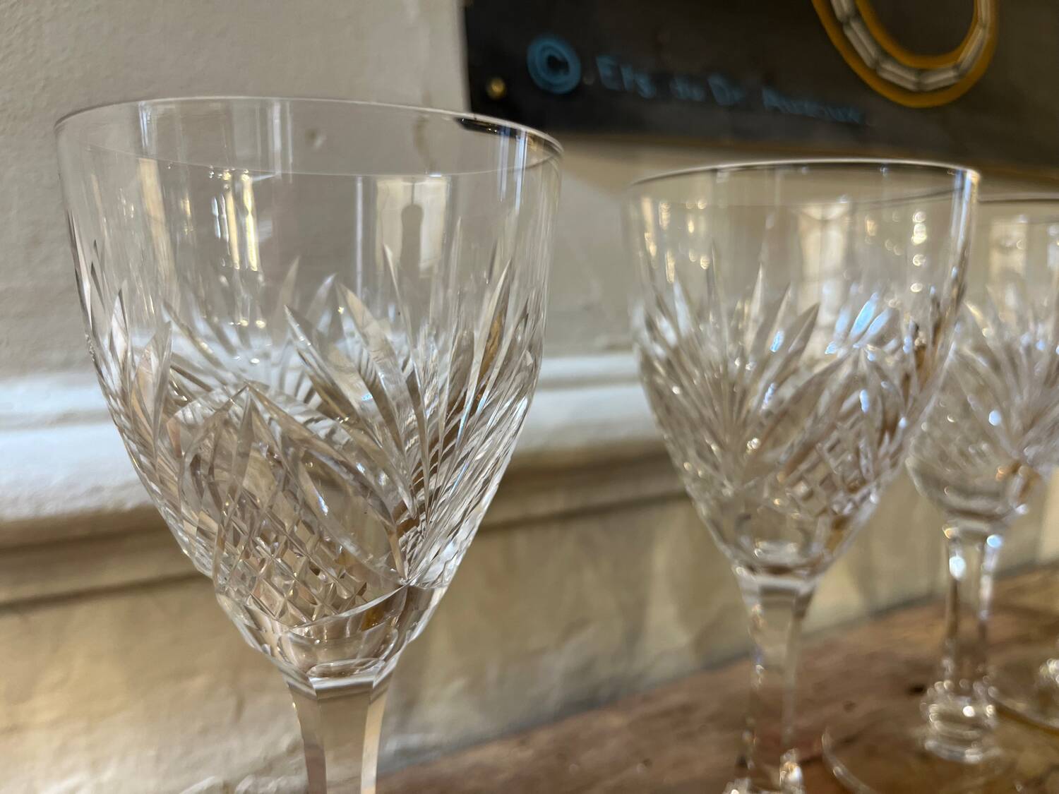 Beau lot de verres en cristal de Saint Louis