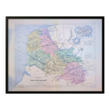 Pas-de-Calais, old map, printed in 1883.