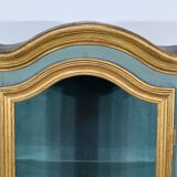 Small Showcase in Painted and Gilded Wood, Louis XV Style – Early 19th Century