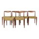 Set 5+1 Vintage Teak Dining Chair Set , 1970s German Lübke Style