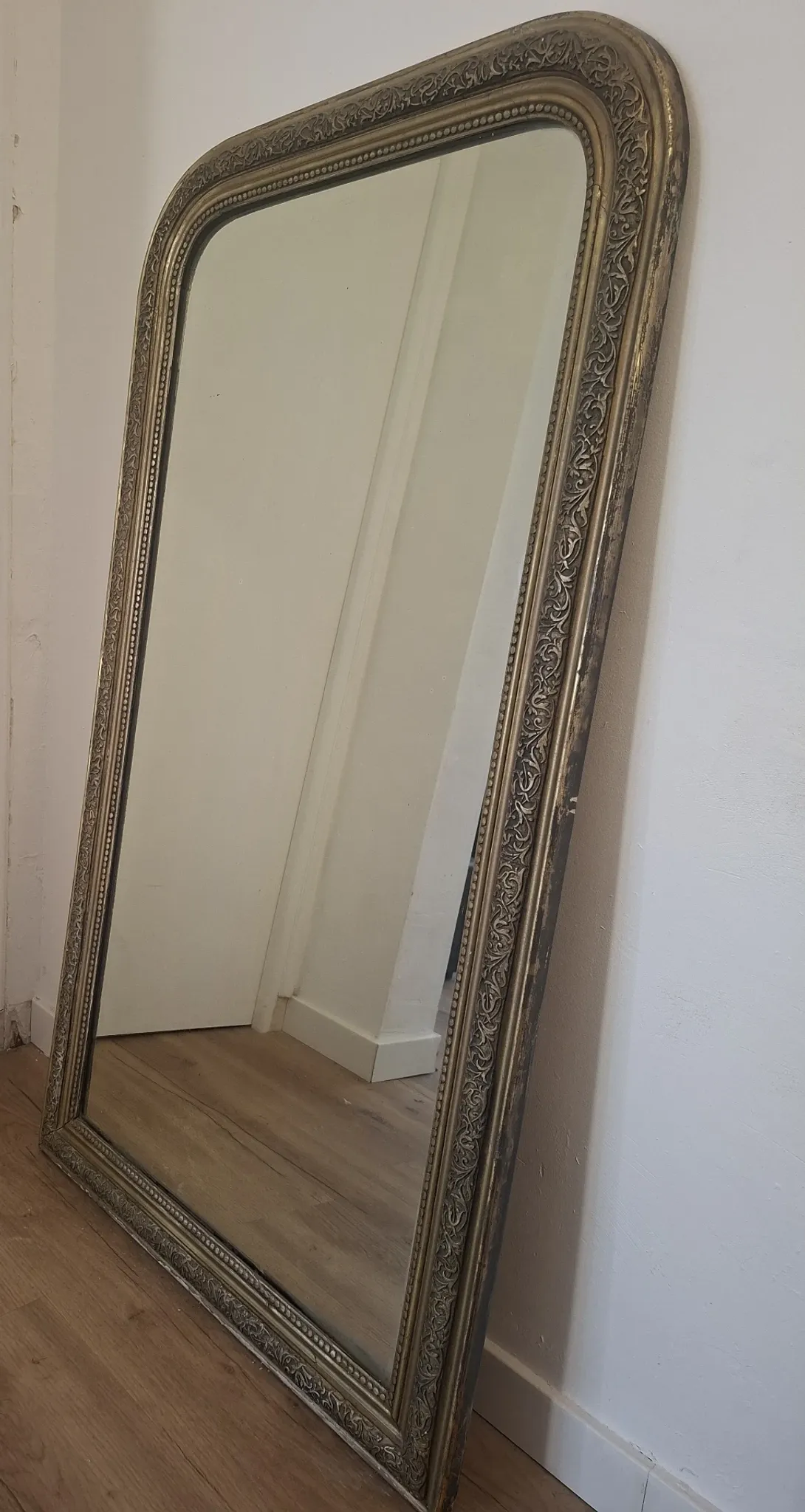 Large Louis-Philippe fireplace mirror, stamp 1899