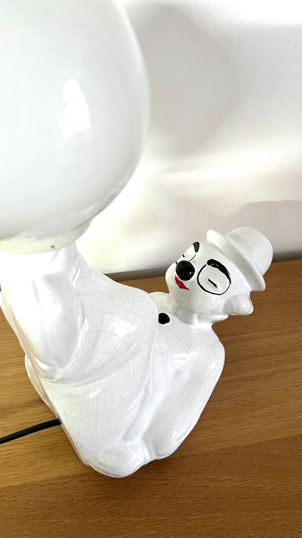 Lampe clown céramique, années 70