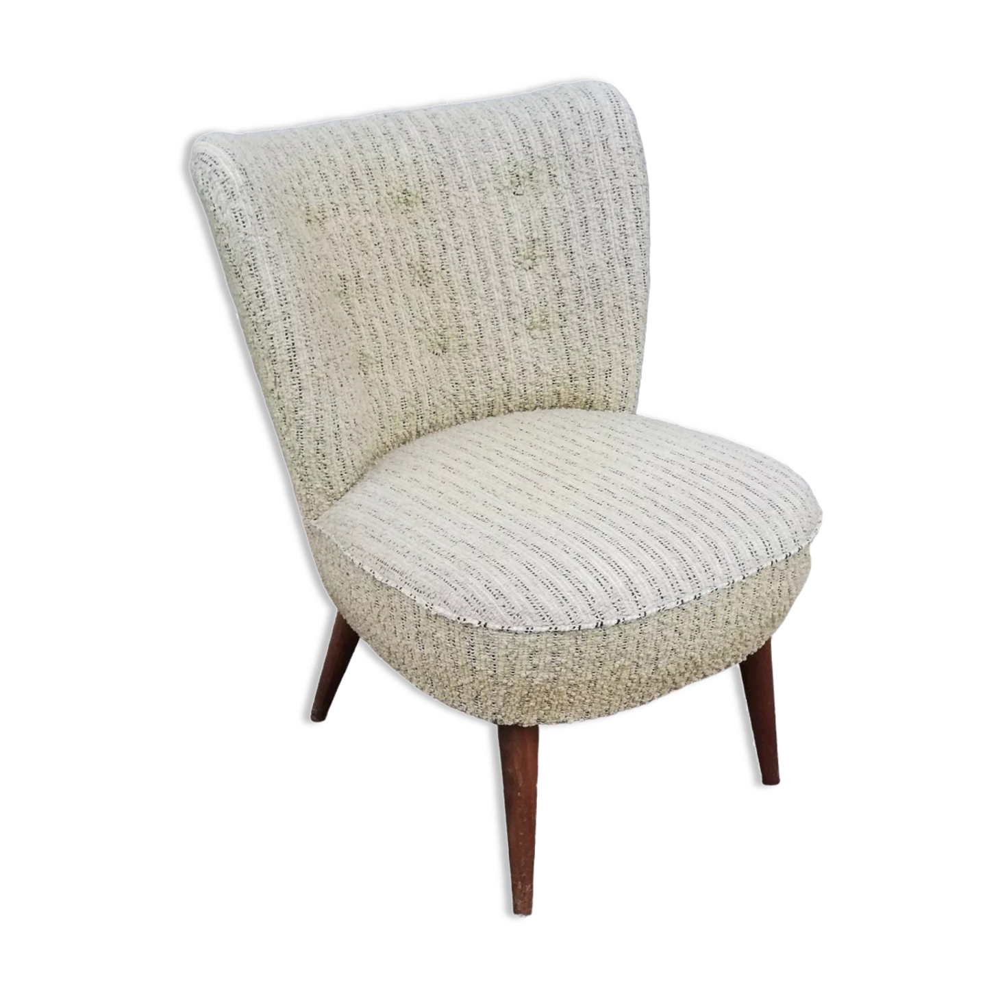 Vintage armchair beige fabric