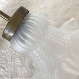 Wall lamp with frosted glass tulip