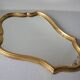 Old mirror glass mirror wooden background gilded wood decoration hall living room