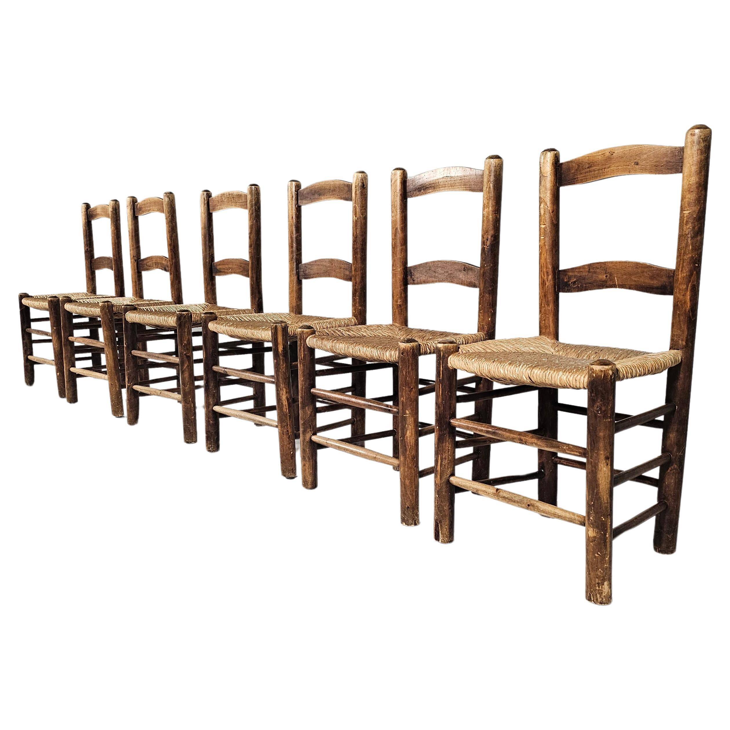 Farmhouse dining chairs, Spain 1970s