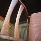 Lot 4 chairs Scandinavian teak 1960 fabric