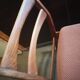 Lot 4 chairs Scandinavian teak 1960 fabric