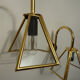 Vintage gold swan neck wall lights