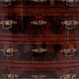 Walnut chest of drawers, Northern Europe, circa 1890. After renovation.