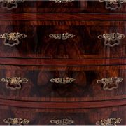 Walnut chest of drawers, Northern Europe, circa 1890. After renovation.