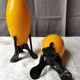 Pair of yellow vases "mickaël powolny and loetz"