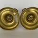 PAIR OF CANDLE HOLDERS PERIOD RESTORATION 19TH BRONZE GILDED CISELE GUILLAUCHE
