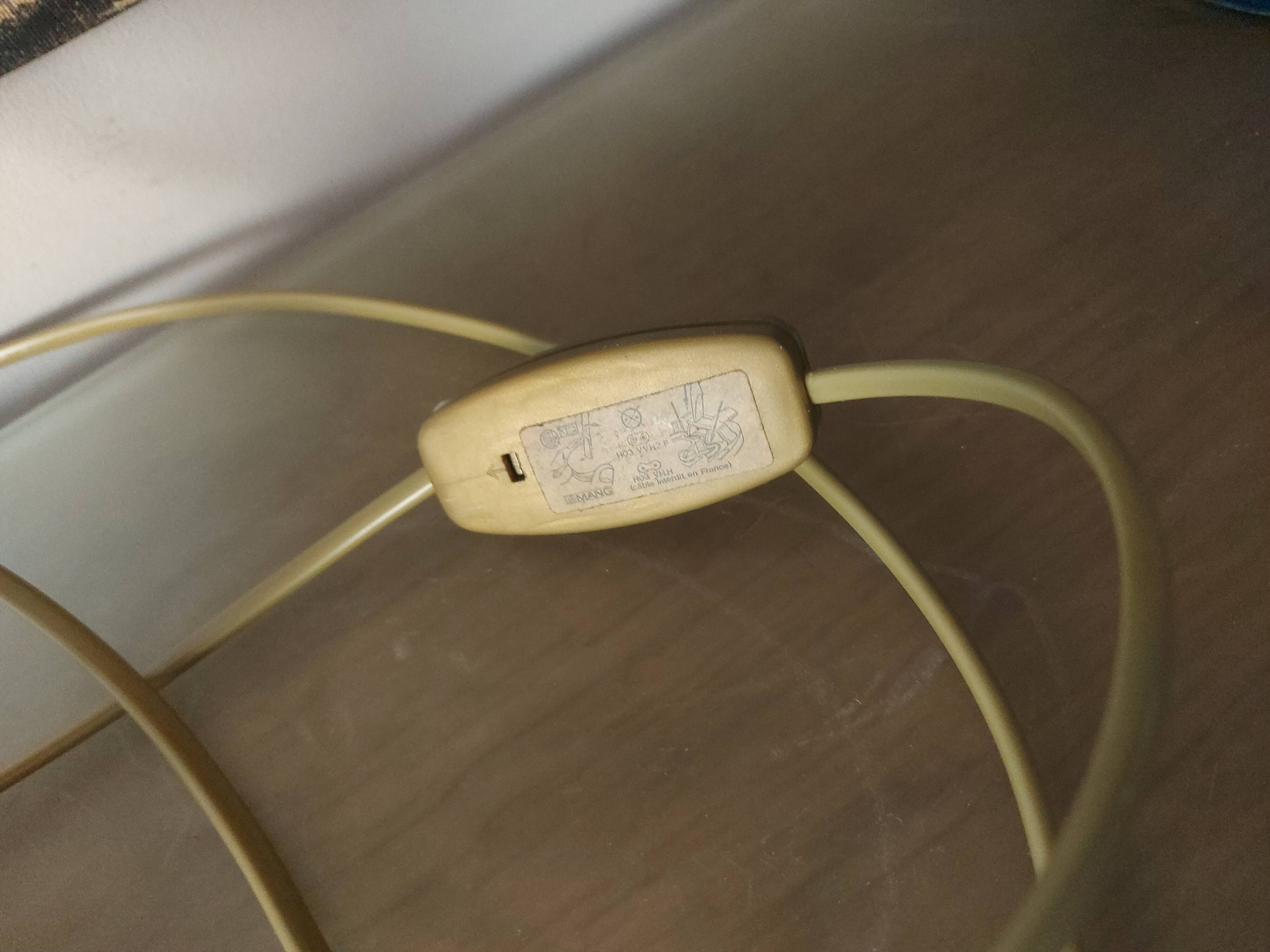 Pineapple lamp in golden brass