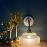 Yellow frosted glass vintage wall lamp shade