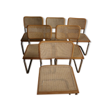 Set of 6 chairs design by Marcel Breuer model B32