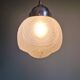 Art Deco pendant lamp in satin glass, 1920s-30s