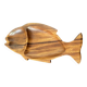 Wooden fish shaped dish