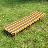 Camp bed, vintage sunbathing