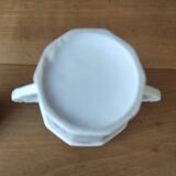 Porcelain sugar bowl with floral decoration