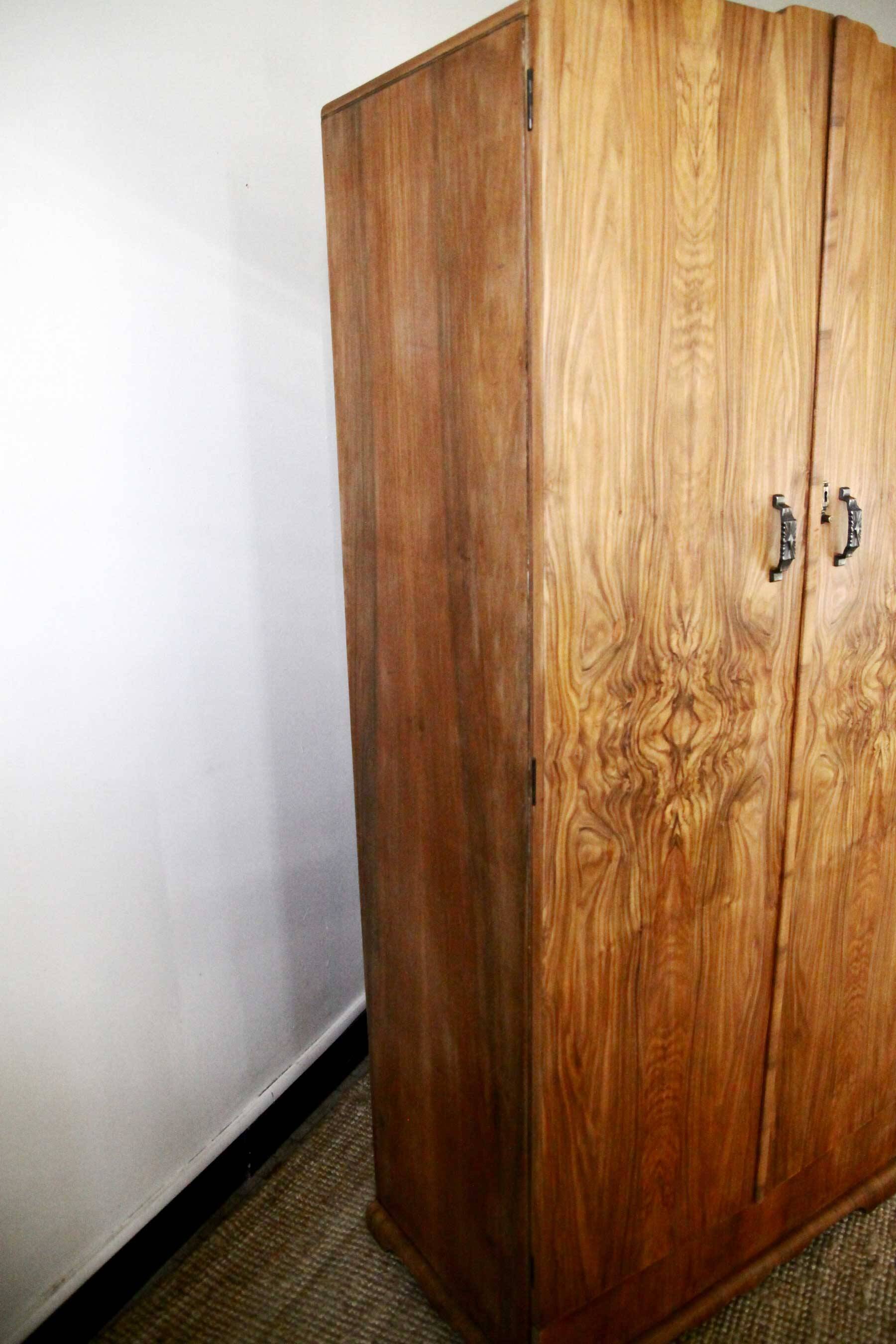 English Art Deco wardrobe