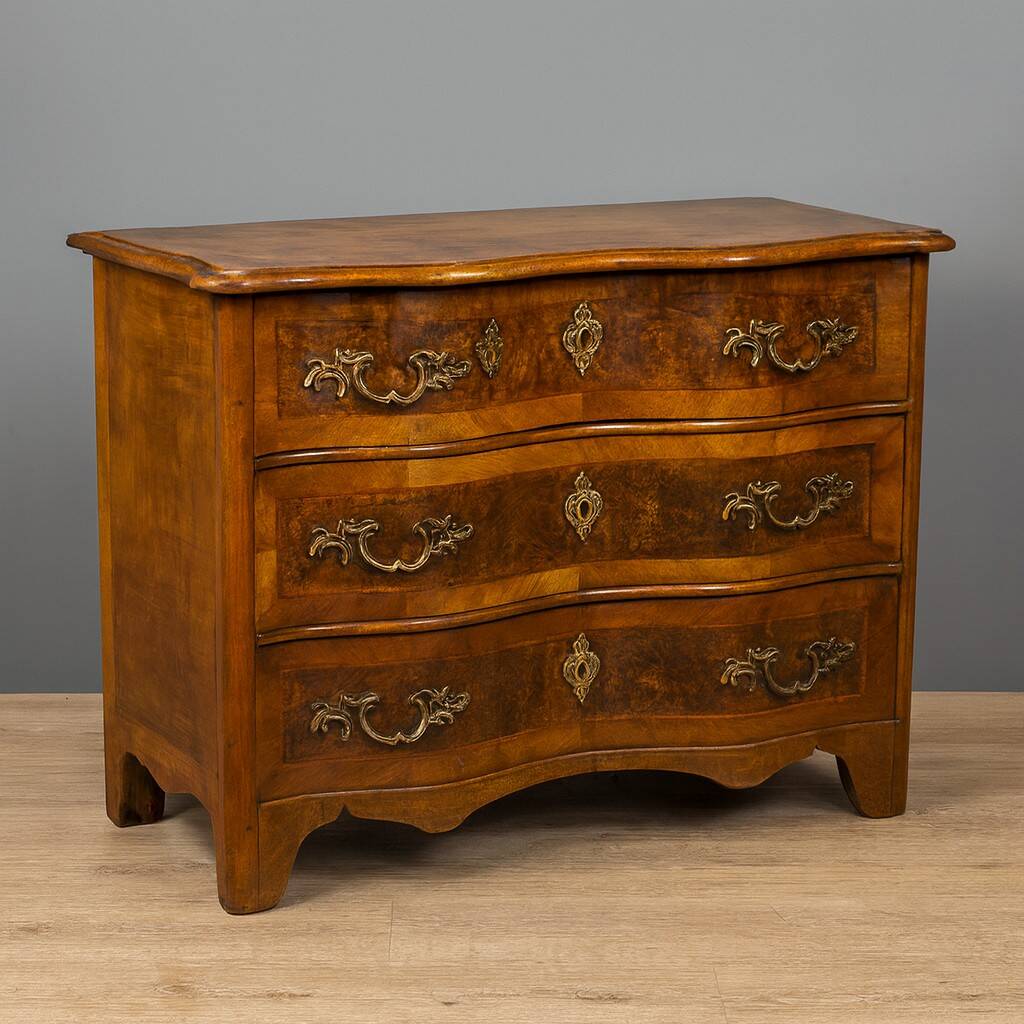 Commode Arbalette En Marqueterie époque XVIIIeme