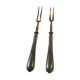 Pair of silver charcuterie forks